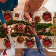thumbnail image 4 of LSLJS Christmas Paper Plates Party Supplies Disposable Paper Plates 16pcs Paper Cup 16pcs Tissue 20pcs Tablecloth 1pc for Decor Christmas Party Supplies, 4 of 7