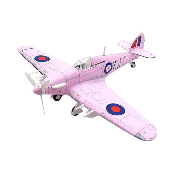 mmirethe 1:48 Ensembles de Construction de Chasseur Ornement Éducatif de Bureau Maquette d'Avion Déco Rose 24x18cm