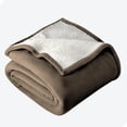 thumbnail image 1 of Bare Home Couverture de Lit en Sherpa Pelucheuse - Duveteuse et Douce - Réversible - Légère - Lit Simple/simple TG, Taupe, 1 of 7