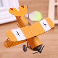 thumbnail image 3 of Vintage Metal Plane Model Aircraft Glider Biplane Aeromodelo Model(Yellow), 3 of 6