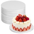 thumbnail image 1 of 10 Pcs Cake Boards Round Cake Bases Paper Cake Drums Cake Discs Cake Display Bases Wedding Cake Boards 10'' Baking Accessories, 1 of 8