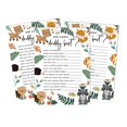 thumbnail image 1 of Inkdotpot Gender Neutral Who Knows Daddy BestBaby Shower GameCards-FunActivity Cards Set Of 50Floral & Animals Party Theme, 1 of 5