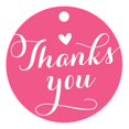 thumbnail image 1 of 100 PCS Personalized Thank You Hang Tags Custom Wedding Favors Gift Circle Paper Tags, 1 of 1