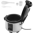 thumbnail image 1 of KFFKFF Industrial Rice Steamer, 70-Cup Rice Preparation Device, 15.85 Qt / 15 Liter Voluminous Rice Maker and Heater with Smooth Inner Container, Swift Preparation and 12-Hour Heat Retention, 1 of 9