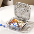 thumbnail image 1 of Vitamin Organizer Vitamin Dispenser Supplement Organizer Portable Vitamin Sorter Large Size 4 Compartment Container Suitable For Outdoor Traveling, 1 of 7
