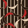 thumbnail image 1 of Ahgly Company Tapis d'Intérieur Lavable en Machine Carré Transitionnel Noir Brun, 5 Pieds Carré, 1 of 7