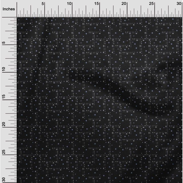 oneOone Cotton Poplin Fabric Star & Faces Animal Print Fabric by Yard 42 Inch Wide
