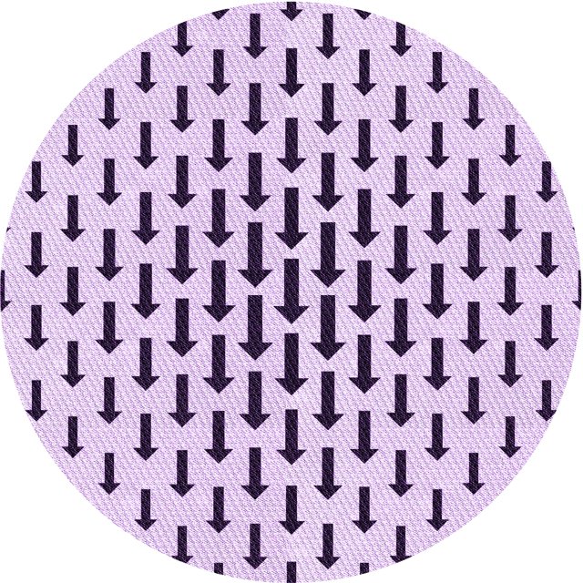 Ahgly Company Tapis de Zone Rond d'Intérieur Lavable à la Machine, Transitionnel, Fleur Violet Violet, 4 Pieds Rond