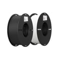 thumbnail image 4 of PLA Filament 1.75mm PLA 3D Printer Filament, 2kg Fit Most FDM Printer White And Black Value Pack 2 Spools Pack ,Smoother Printing Experience, 4 of 5