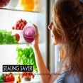 thumbnail image 4 of CHOK Onion Garlic Keeper Set  Clear Lid Reusable Refrigerator Food Shape Container Saver for Full Leftover Onion Garlic, 4 of 8