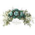 thumbnail image 1 of ORUYROP 30 Inch Decorative Floral Swag,Spring Rose Swag with Green Leaves and Welcome Sign,Artificial Floral Swag for Lintel Wedding Arch Home Party Garden Decor, 1 of 7