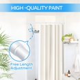 thumbnail image 2 of ZipGlo Tension Curtain Rod White Tension Rod 2pcs Spring Curtain Rod Non Slip 28 to 48 Inch No Drilling Adjustable Tension Rods for Window Closet Kitchen Wardrobe, 2 of 8