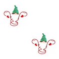 thumbnail image 3 of Wweixi Functional Accessories Christmas Wine Bottle And Glass Holder Versatile green hat 2Set, 3 of 6