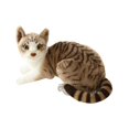 thumbnail image 2 of Soft Simulation Siamese Cats Lifelike Comfortable Stuffed Doll Lovely Cat Plush StyleC, 2 of 9