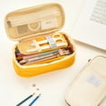 thumbnail image 3 of zanvin Large Capacity Canvas Pencil Case with Zipper, Assorted Colors, 1 Pack, 3 of 5