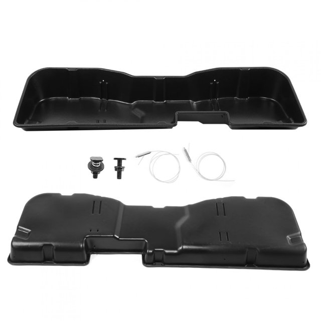 Hilitand Underseat Storage Box, Car Rear Under Organizer Fit For Che-vy Silverado/GMC Sierra 1500, Silverado/Sierra HD Double Cab