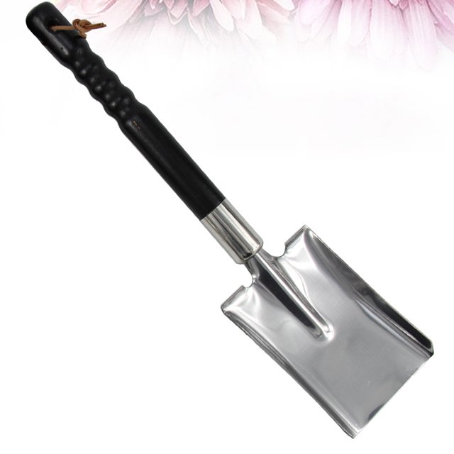 OUNONA 1Pcs Small Garden Spade Gardening Supplies Square Blade Durable Design