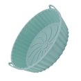 thumbnail image 1 of Pot en Silicone pour Friteuse à Air Chaud, 2 Pcs Panier Rond en Silicone Antiadhésif Réutilisable avec Poignées pour Maison Appartement Cuisine Gâteau, 1 of 8