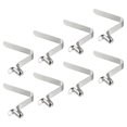thumbnail image 1 of Uxcell 8x5mm Kayak Paddle Snaps Hollow Button Single Pin Lock Tube Spring Clips for Tent Pole, 8 Pack, 1 of 6