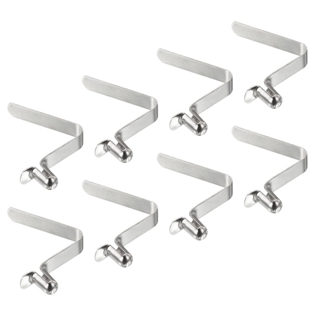 Uxcell 8x5mm Kayak Paddle Snaps Hollow Button Single Pin Lock Tube Spring Clips for Tent Pole, 8 Pack