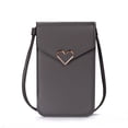 thumbnail image 1 of XZNGL Crossbody Bags For Women Small Touchscreen Phone Purse With Clear Window Faux Leather Mobile Phone Wallet With Credit Card Slots For Travel Shopping And Outdoor Activities, 1 of 1