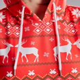 thumbnail image 4 of Robe à Capuche de Noël pour Femmes - avec Imprimé Cerf/neigeur et Manches Longues, 4 of 6
