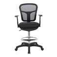 thumbnail image 5 of Office Factor Drafting Chair with Foot Ring, Mesh Back Drafting Clerk Stool, Adjustable Height, Removable Arms Swivel Chair for Office and Home, 5 of 5