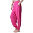 thumbnail image 2 of Dealovy Yoga Pants Womens High Waisted Belly Control Workout Running Sweatpants Solid Color Jogger Trousers, 2 of 5