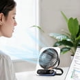 thumbnail image 2 of Sentmoon Portable Fan Portable Fan for Travel Wall Mounted Or Standing Portable Fan USB Rechargeable Fan Multi-Gear Speeds Suitable for Travel Home Office and Bedroom Use, 2 of 9