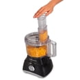 thumbnail image 2 of Hamilton Beach 8 Cup Food Processor with Stainless Steel Blades, 2 Speeds + Pulse, 450 Watts, Black, 70740G, 2 of 8