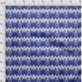 thumbnail image 4 of oneOone Velvet Blue Fabric Flame Stitch Sewing Craft Projects Fabric Prints By Yard 58 Inch Wide, 4 of 4