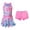Pink, variant on GDREDA Girls One Piece Bathing Suit Girls' Swimming Summer Swimsuit Children Bikini Swimwear With Adjustable Shoulder Straps For Swimming Lessons Swimming Suits for Girl Plus Size Pink,3-4 Years