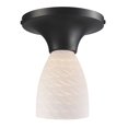thumbnail image 1 of ElkGroup International 10152/1DR-WS Celina 1-Light Semi-Flush In Dark Rust And White Swirl Glass, 1 of 2
