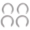 thumbnail image 2 of Ensemble de Fer à Cheval en Alliage d'Aluminium Robuste Antidérapant Accessoire de Course de Chevaux 4 Pcs, 2 of 7
