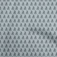 thumbnail image 1 of oneOone Silk Tabby Gray Fabric Asian Paisley Block Craft Projects Decor Fabric Printed By The Yard 42 Inch Wide, 1 of 4