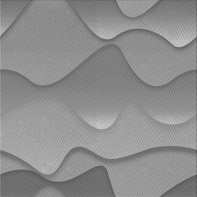 Ahgly Company Machine Washable Indoor Square Transitional Sonic Silver Gray Area Rugs, 7' Square