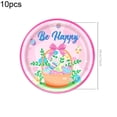 thumbnail image 3 of Yhmxh Easter Bunny Happy Easter Rabbits Party Plates Supplies, Easter Party Tableware Decorations Disposable Paper Plates Dessert Plate Napkins Cups for Spring Birthday Baby Shower, 3 of 6