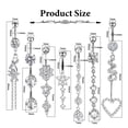 thumbnail image 4 of HLONK Heart-Shaped Silver Dangle Belly Button Ring  3.54”, 4 of 7