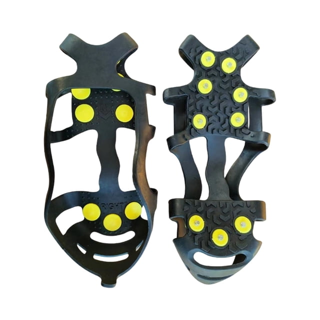 Climbing Gear for Outdoor Trekking Silicone Ice Cleats Over Shoes for Sidewalks and Lightweight Traction Device with General for Hiking and Mountaineering