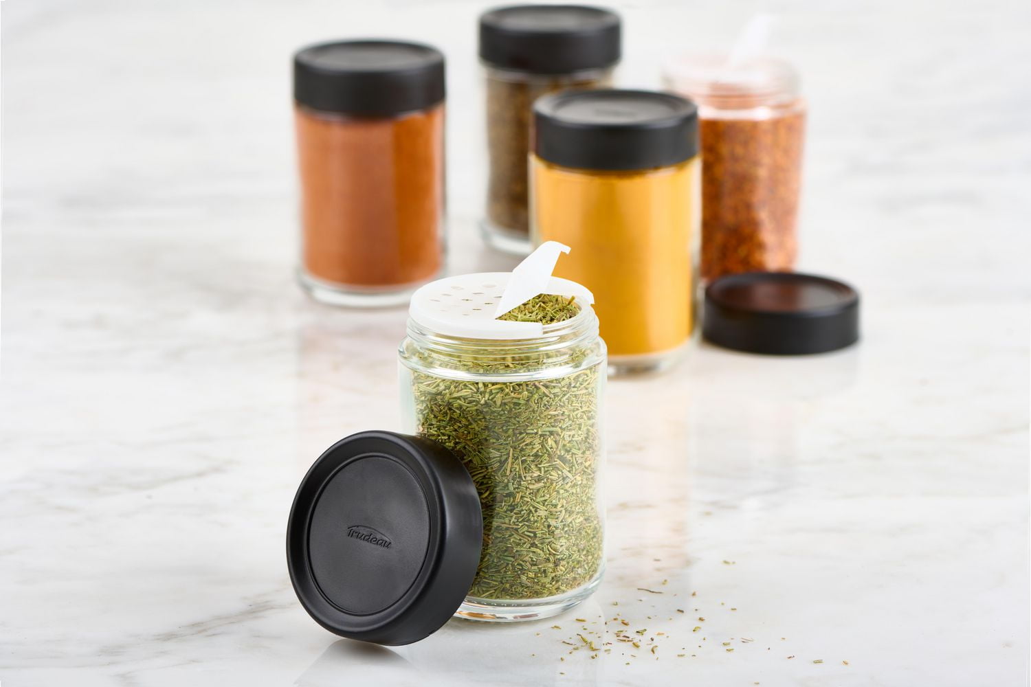 TRUDEAU™ STAK™ Large Stacking Glass Spice Bottle Unfilled 1pk, 200 ml
