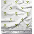 thumbnail image 1 of Soimoi polyester Crepe Fabric Leaves & Floral Artistic Fabric Prints By Yard 52 Inch Wide, 1 of 5