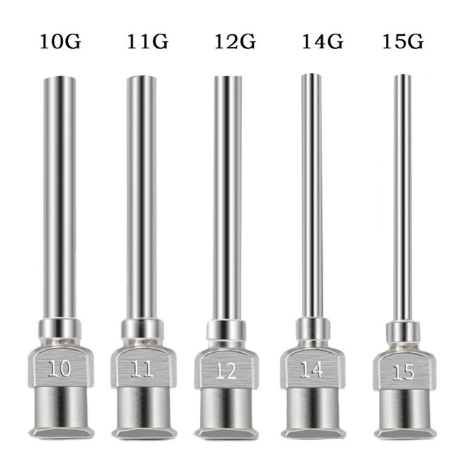 Lefu 5 Pcs 25mm 1 Pouce Aiguille de Machine de Distribution en Acier Inoxydable Industriel 10-15G