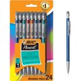 thumbnail image 1 of BIC Xtra-Precision Mechanical Pencils with Erasers, Fine Point (0.5mm), 24-Count Pack Mechanical Drafting Pencil Set  (Color	Multicolor, Ink Color	Black), 1 of 3