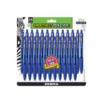 Zebra Z-Grip - Ballpoint pen - blue - 1 mm - medium - retractable (pack of 24)