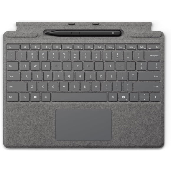 Microsoft 8X600214 Surface Slim Pen 2 and Pro Keyboard for Surface Pro Copilot+ - Platinum