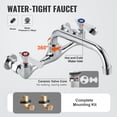 thumbnail image 3 of VEVOR Stainless Steel Prep & Utility Sink, 1 Compartment Free Standing Small Sink Include Faucet & legs, 27"x41" Commercial Single Bowl Sinks, 3 of 9