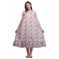 thumbnail image 1 of Bimba Rose Cochon2 Papillons Colorés Imprimés Chemises de Nuit en Coton pour Femmes Robe Sans Manches Tenue de Nuit Robe Maxi XXX-Large, 1 of 6