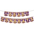 thumbnail image 2 of Graduation Decorations 2026 Set Black Gold, Congrats Grad Decor Set with Banner Backdrop Porch Sign,Hanging Swirls Honeycomb Centerpieces Balloons for Grad Party Decorations, 2 of 8