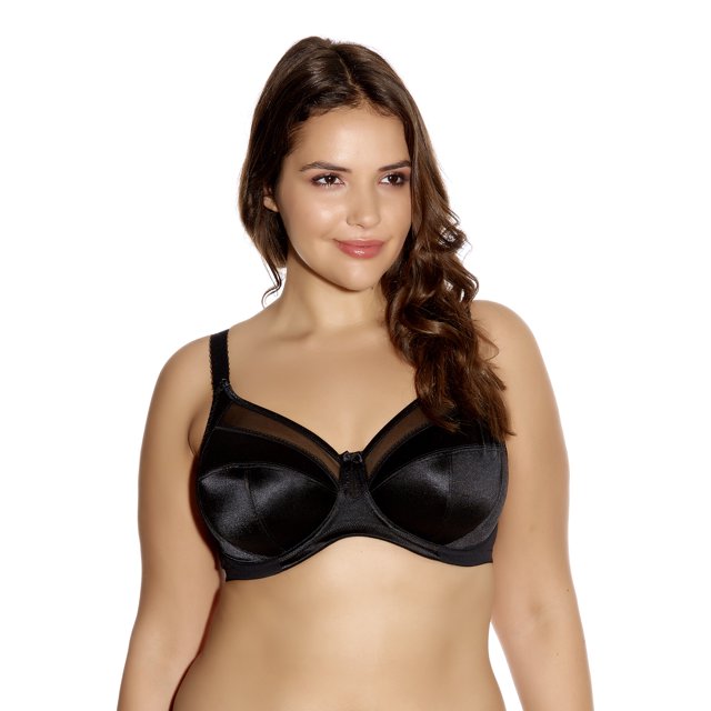 Goddess Womens Keira Plus-size Banded Underwire Bra, 40J, BLACK