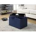 thumbnail image 1 of Convenience Concepts Designs4Comfort Pouf de Rangement d'Appoint - Bleu / 143523BE, 1 of 4